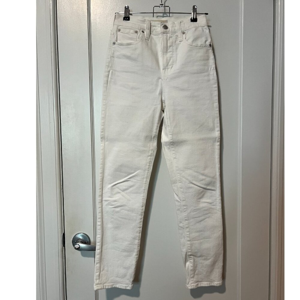 Madewell White Tapered Jeans